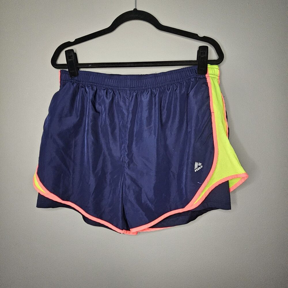 RBX-X-TREME WOMEN'S Size‎ XL Running Shorts Navy /pink And Lime Quick Dry